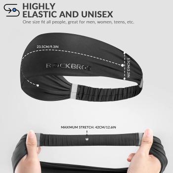 Preview: ROCKBROS | Stirnband Sport Schweißband – Atmungsaktiv und Feuchtigkeitsableitend für Radfahren, Laufen und Fitness